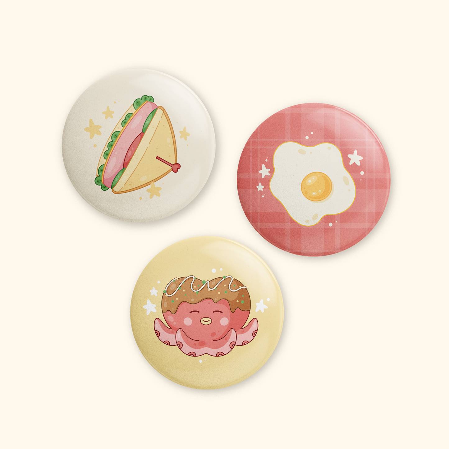Button Pin Set - So Yummy!