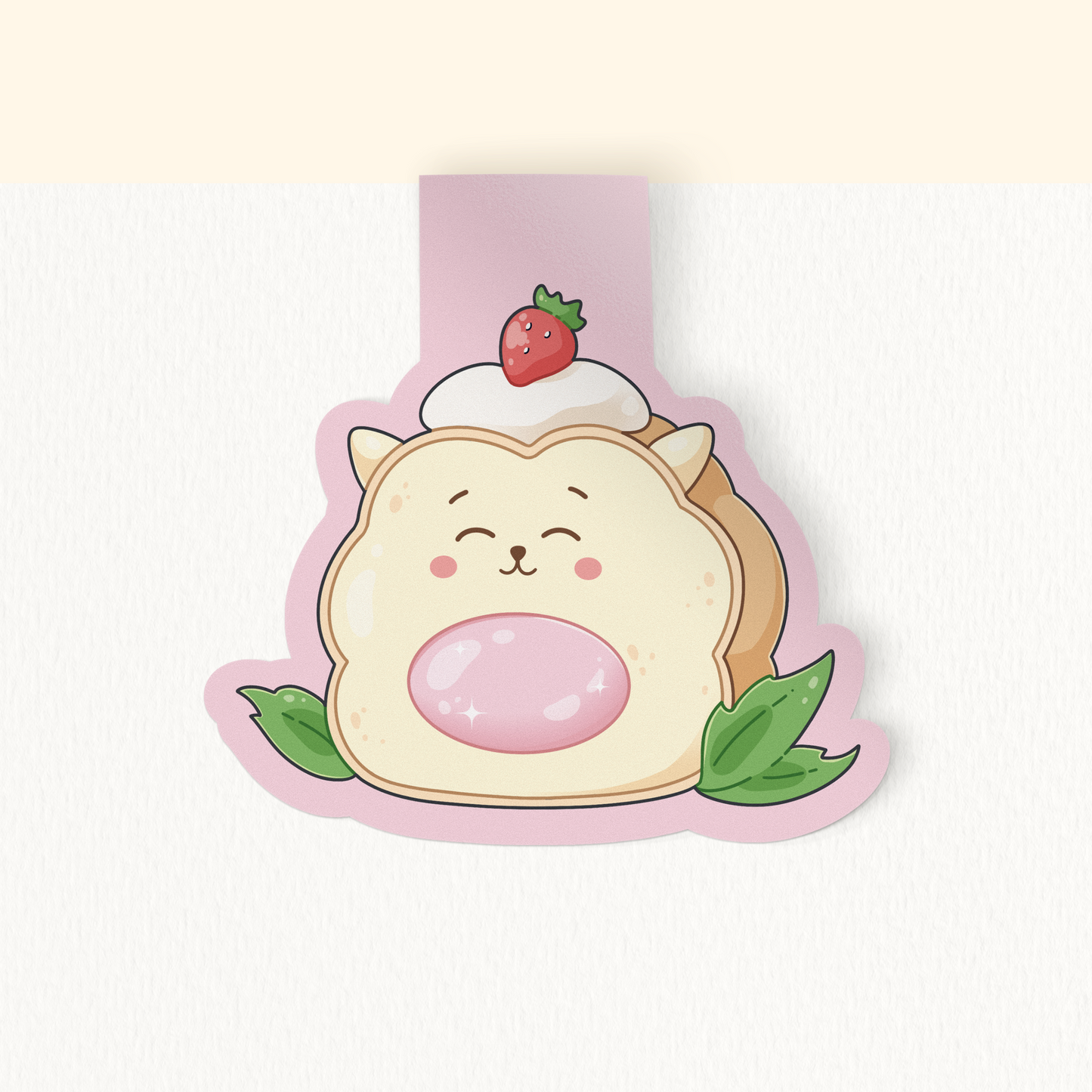 Cake Roll Magnetic Bookmark