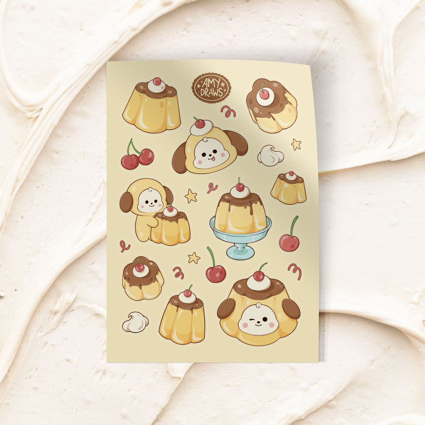Sweet Friends & Co. Pudding Sticker Sheet