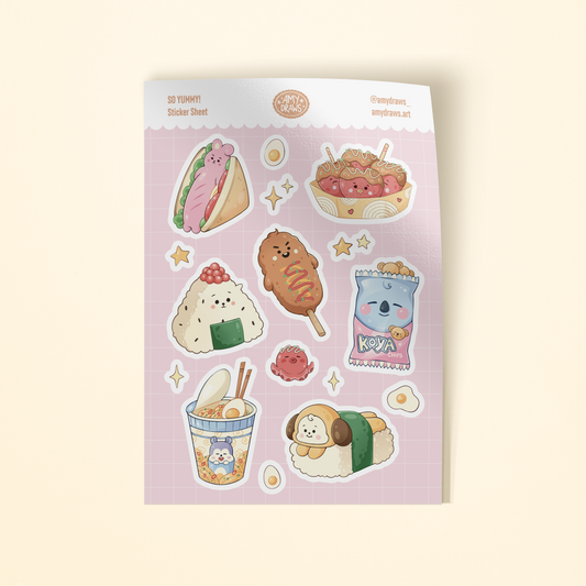 So Yummy! Sticker Sheet