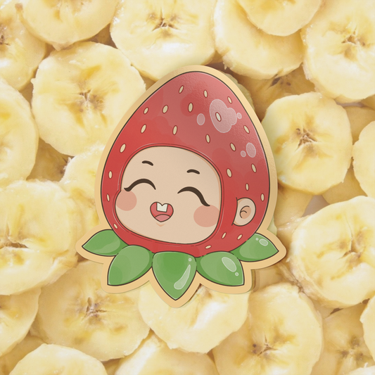 Strawberry Pal Vinyl Sticker